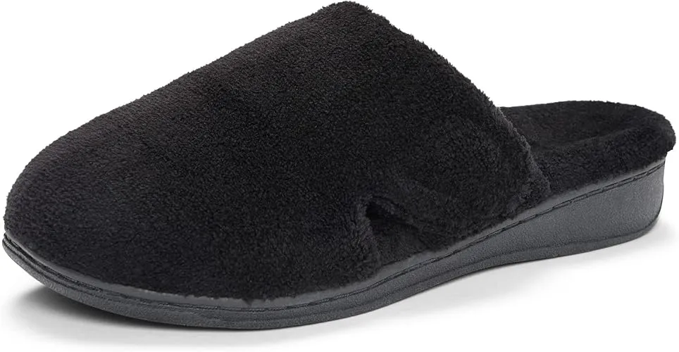 10000148001 VIONIC WOMEN'S INDULGE GEMMA MULE SLIPPERS BLACK SIZE 11 - Like New
