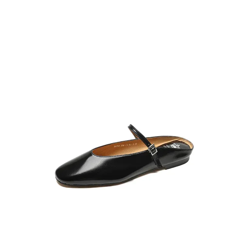 binfenxie  -  2024 New Genuine Leather Summer Flat Heels Women Sandals Elegant Party Prom Shoes Woman Office Lady Size 34-43 Women Slippers