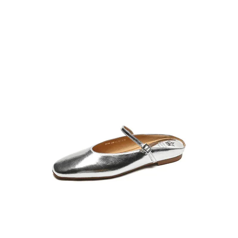 binfenxie  -  2024 New Genuine Leather Summer Flat Heels Women Sandals Elegant Party Prom Shoes Woman Office Lady Size 34-43 Women Slippers