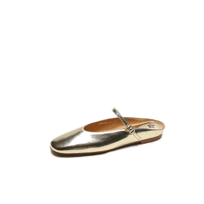 binfenxie  -  2024 New Genuine Leather Summer Flat Heels Women Sandals Elegant Party Prom Shoes Woman Office Lady Size 34-43 Women Slippers