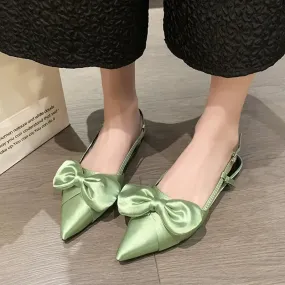 binfenxie  -  Bow Sexy Flats Sandals Women Shallow Dress Shoes Summer Casual Walking Women Shoes 2024 Designer Party Cozy Ladies Zapatillas