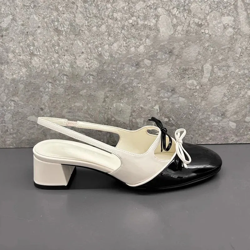 binfenxie  -  Designer Summer Open Toe Woman Sandals Fashion Elegant Butterfly-knot Shoes Ladies Outdoor Party Dress Pumps