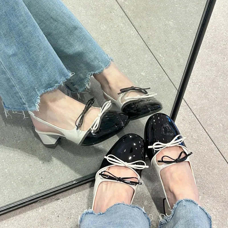 binfenxie  -  Designer Summer Open Toe Woman Sandals Fashion Elegant Butterfly-knot Shoes Ladies Outdoor Party Dress Pumps