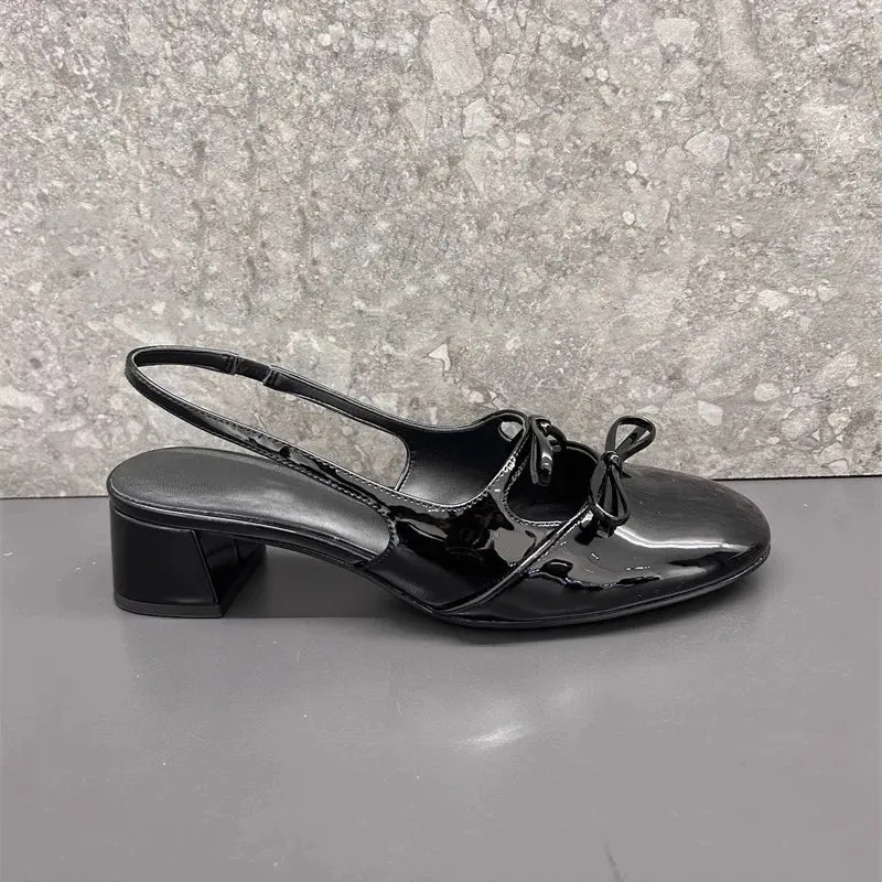 binfenxie  -  Designer Summer Open Toe Woman Sandals Fashion Elegant Butterfly-knot Shoes Ladies Outdoor Party Dress Pumps