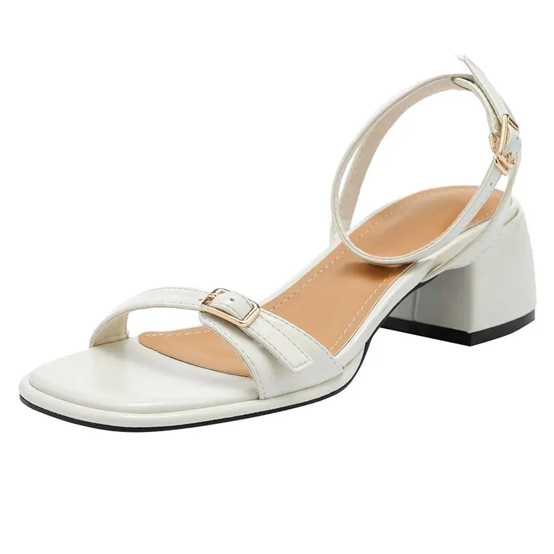 binfenxie  -  Designer Summer Woman Sandals Fashion Elegant Open Toe Thick Heel Shoes Ladies Outdoor Party Dress Sandalias