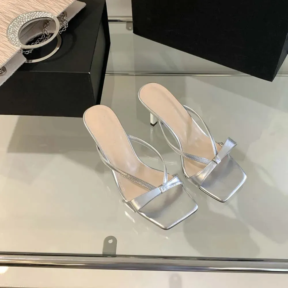 binfenxie  - Fashion Women Sandals Open Toe Summer Dress Shoes Thin High Heels Bow Design Shallow Slip On Party Pumps Dress Size 35-39