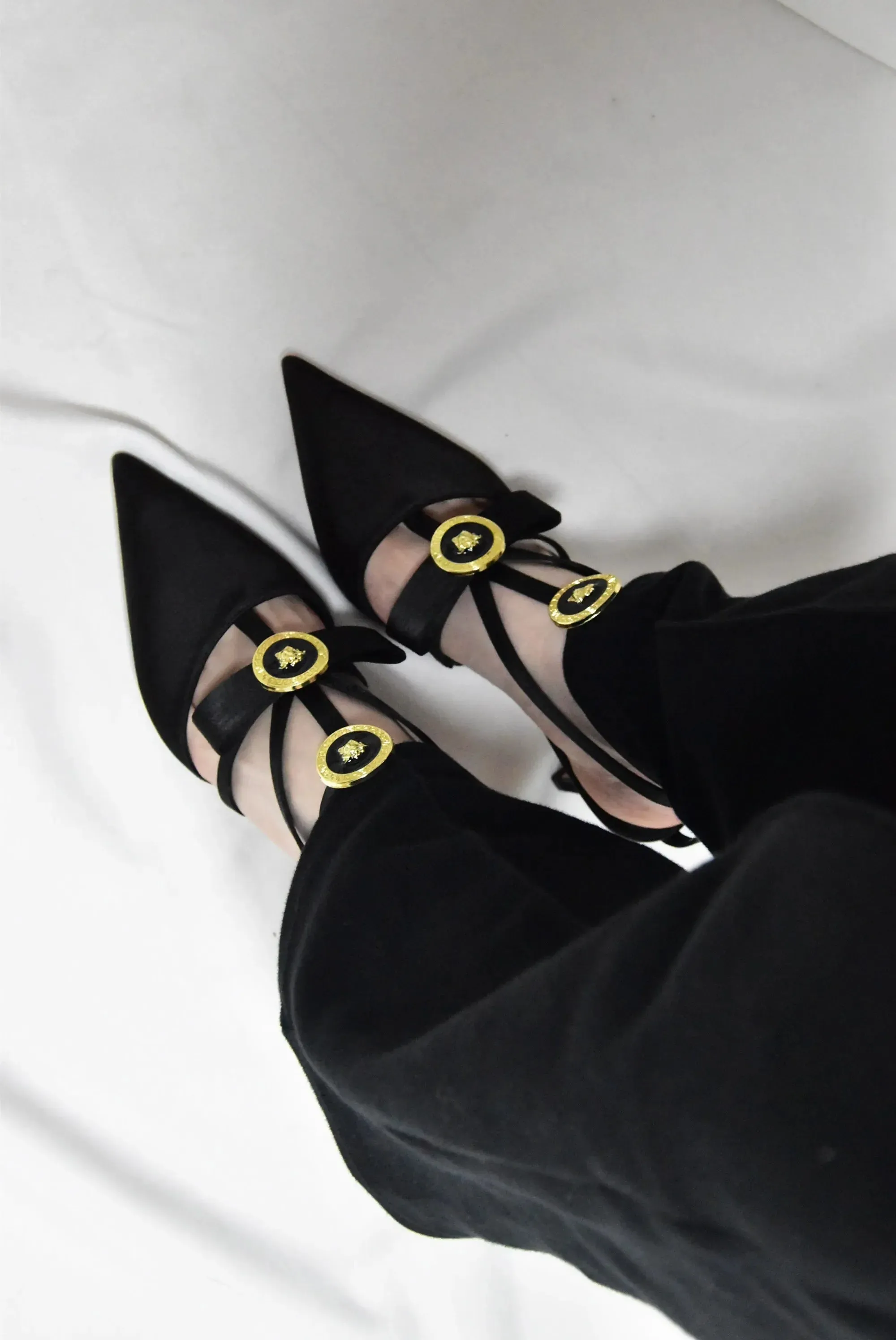 binfenxie  -  Pointed Toe Pumps Designer Kitten Heels Women Luxury Shoes Elegant Bow High Heels Pink Black Party Wear 2024 Big Size
