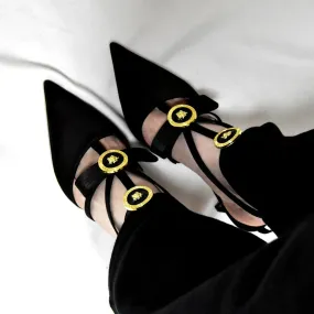 binfenxie  -  Pointed Toe Pumps Designer Kitten Heels Women Luxury Shoes Elegant Bow High Heels Pink Black Party Wear 2024 Big Size