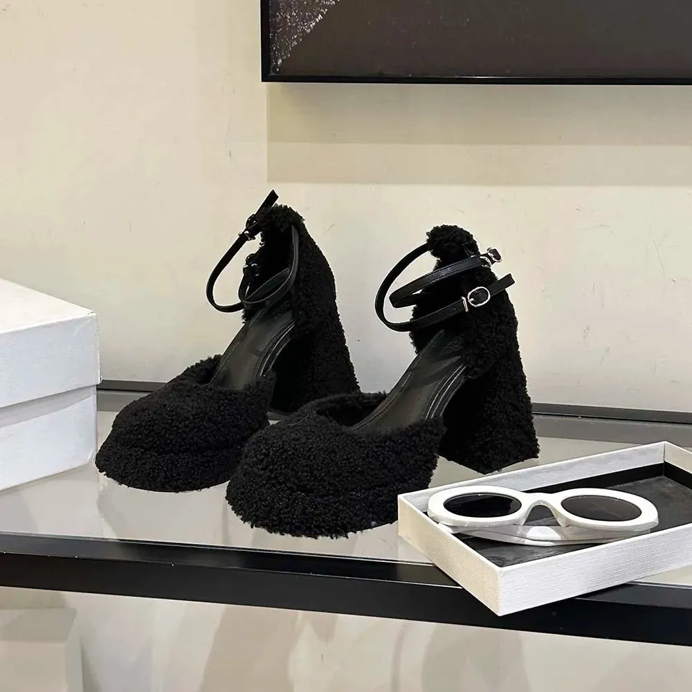 binfenxie  -  Women Sandals Platform Shoes Thick High Heels Black White Rose Cross Strap 2024 New Arrivals Party Dress Shoes Woman Size 39