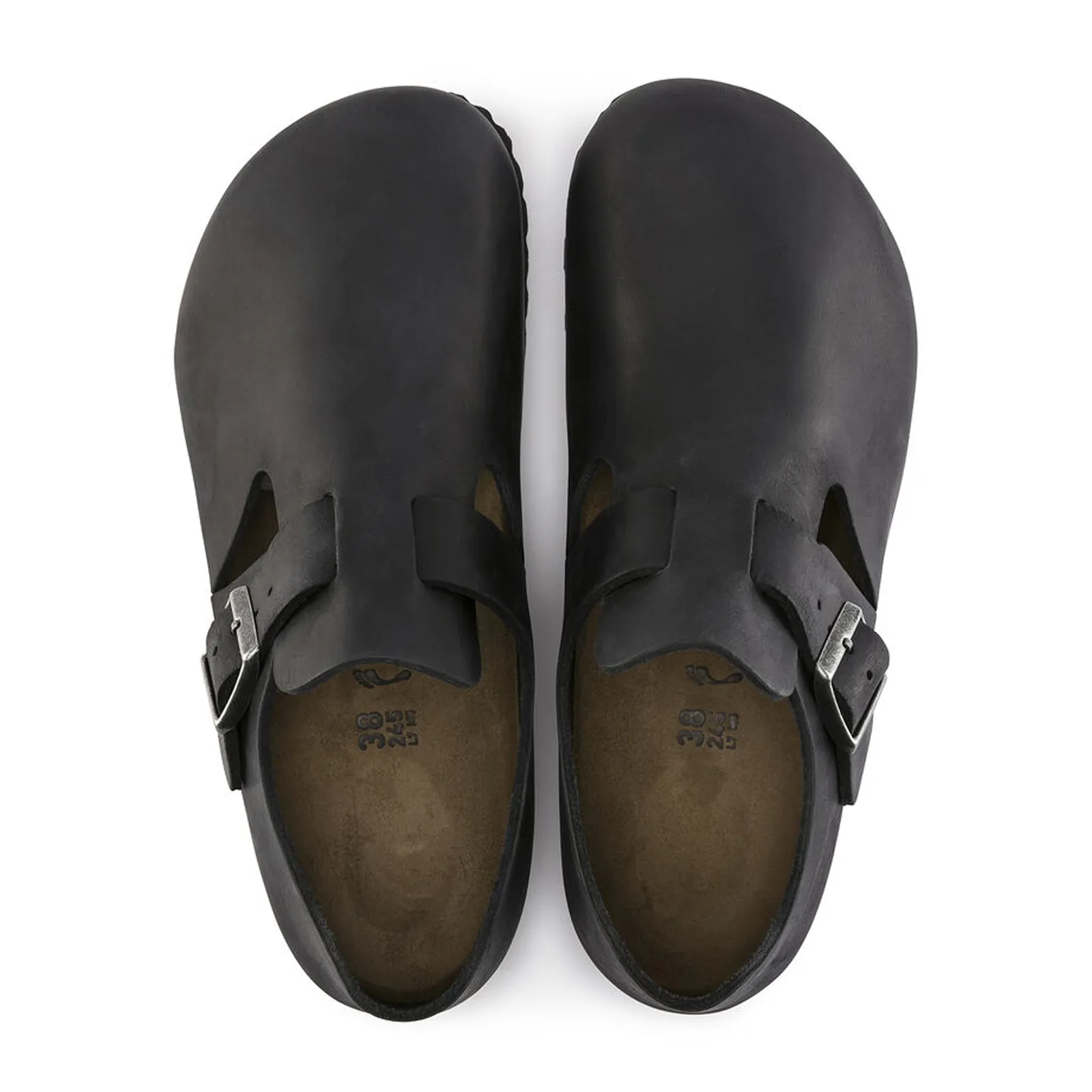 Birkenstock London Clog (Unisex) - Black Oiled Leather