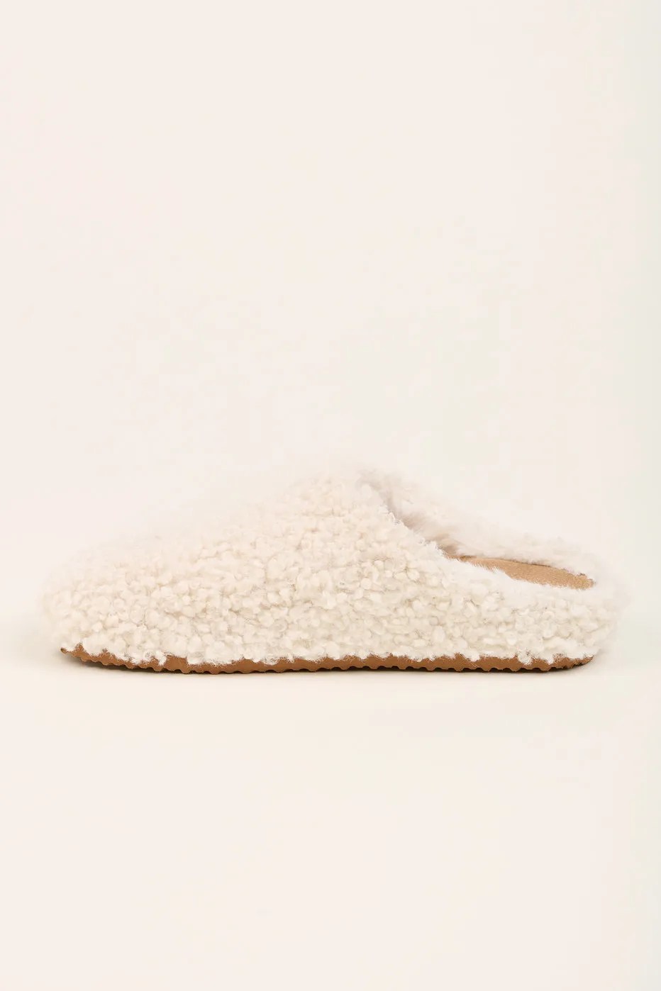 Brakeburn Cream Boucle Slipper
