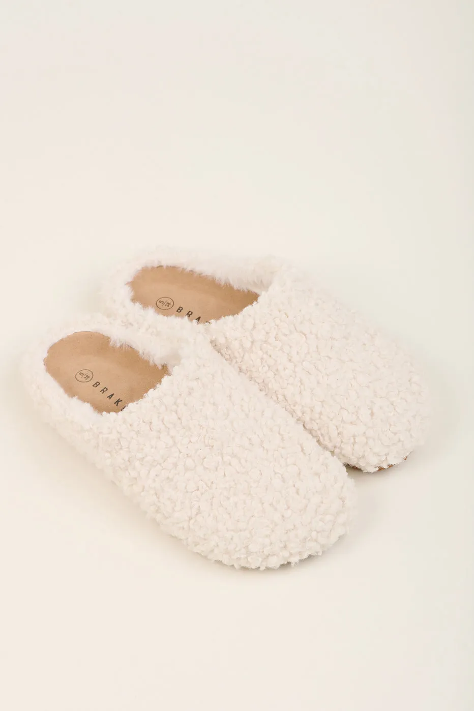 Brakeburn Cream Boucle Slipper