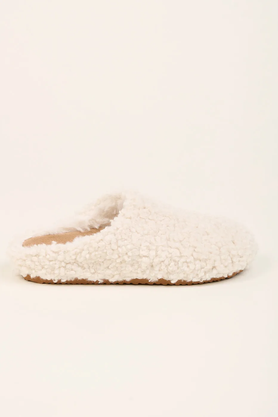 Brakeburn Cream Boucle Slipper
