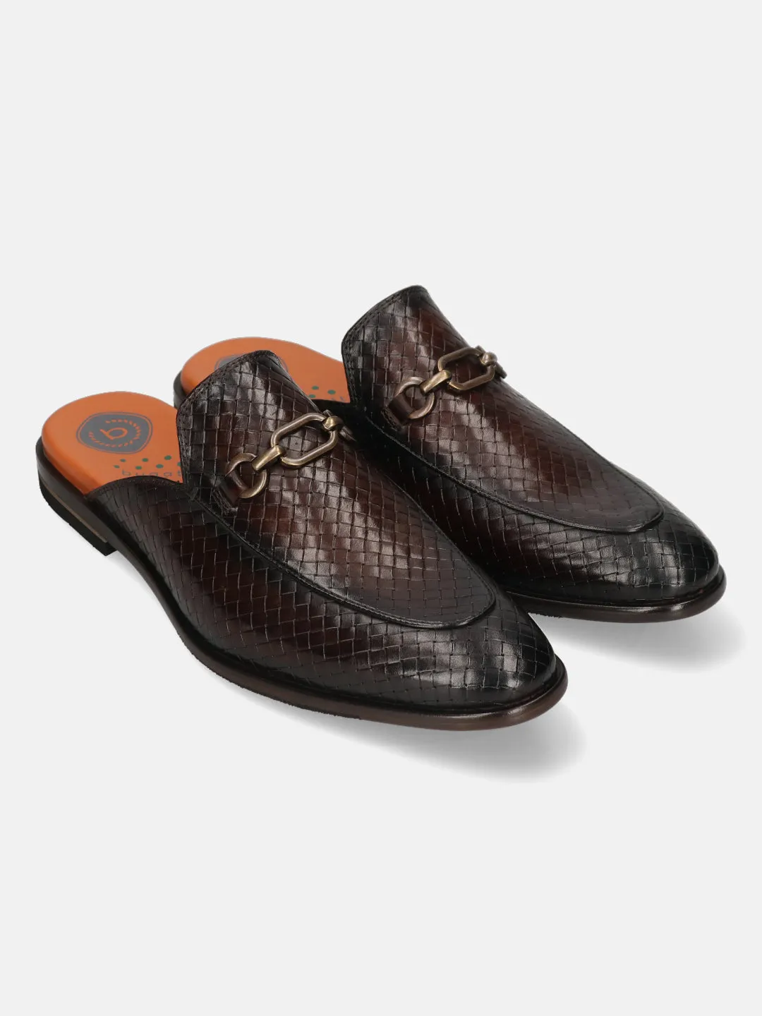 bugatti Brown Premium Leather Slip-ons Formal