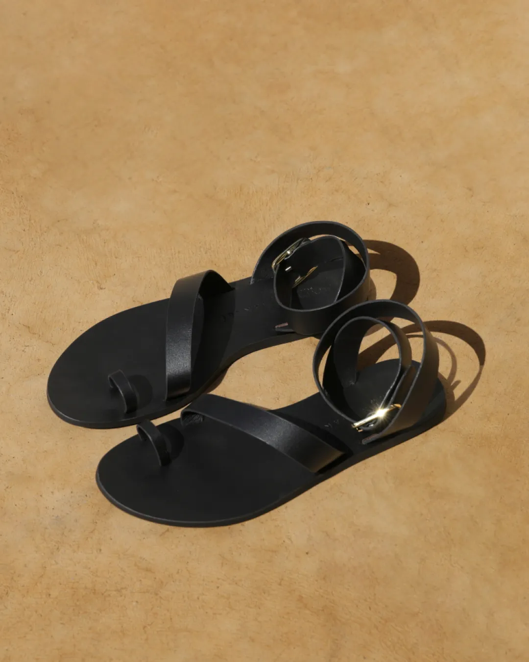 Chloe Chunky Gladiator Leather Sandals - M09Y0 - Alex Rivière Studio x Manebí Black