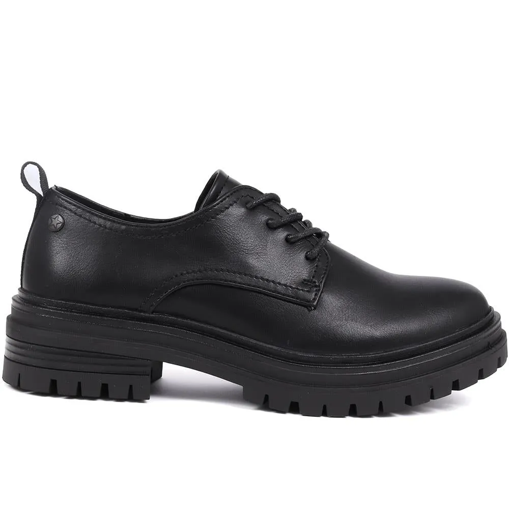 Chunky Lace-Up Shoes - WOIL38059 / 325 083