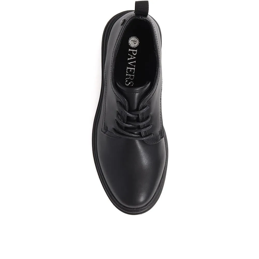 Chunky Lace-Up Shoes - WOIL38059 / 325 083