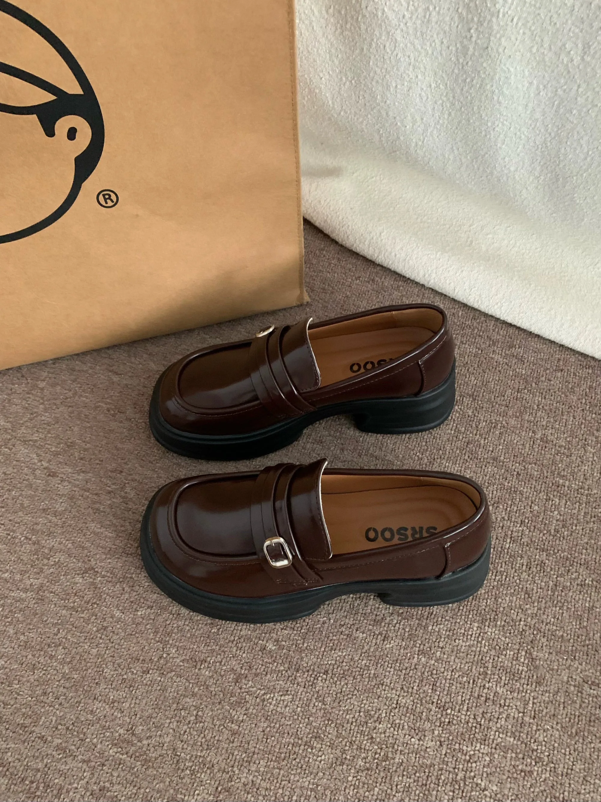 Chunky Platform Buckle Loafers