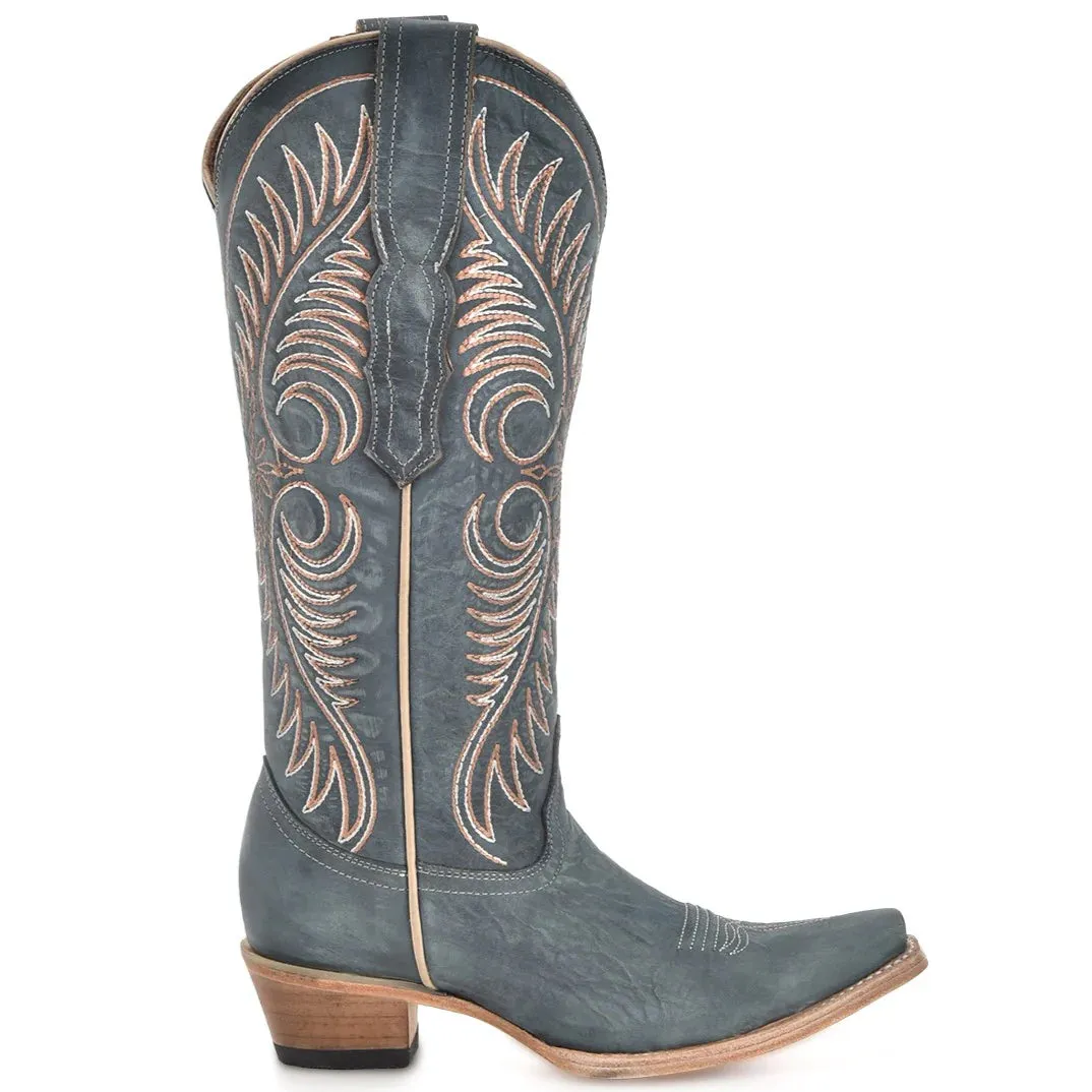 Circle G Women's Distressed Embroidery Cowgirl Boots