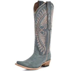Circle G Women's Distressed Embroidery Cowgirl Boots