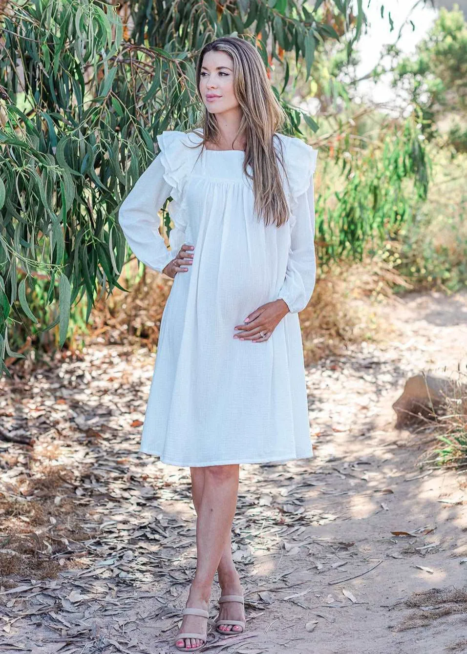 Crochet Lace Muslin Dress