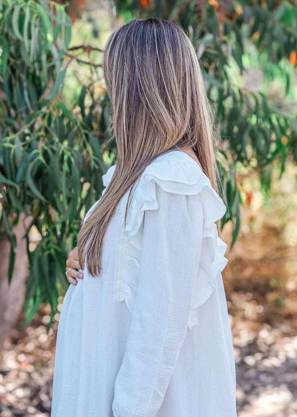 Crochet Lace Muslin Dress