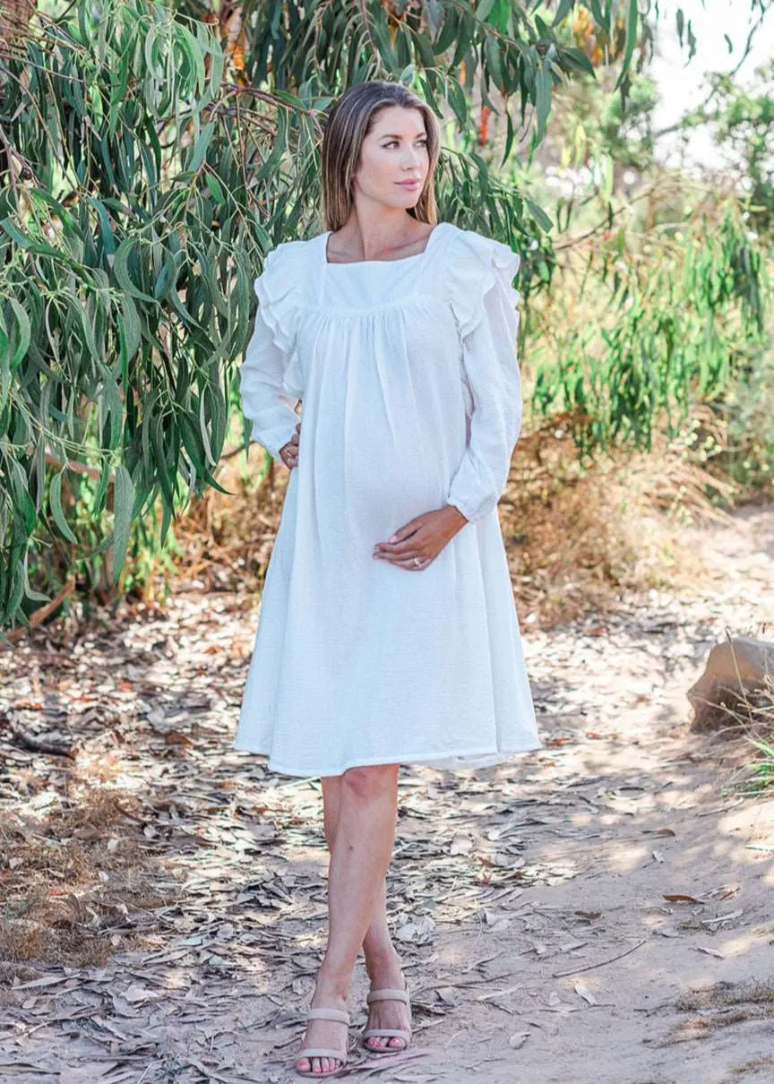 Crochet Lace Muslin Dress