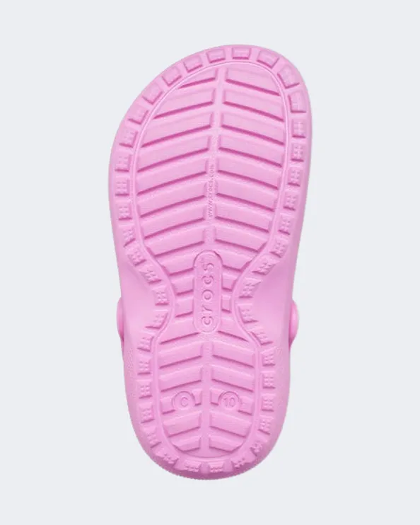 Crocs Classic Lined Clog Kids Lifestyle Slippers Pink 207009-6Sw