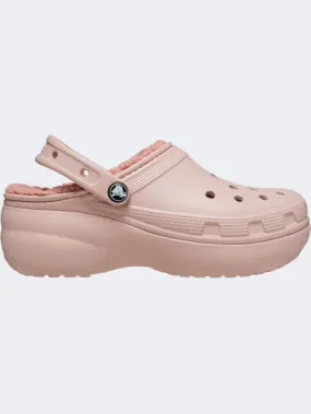 Crocs Classic Platform Lined Clog Women Lifestyle Slippers Pink Clay