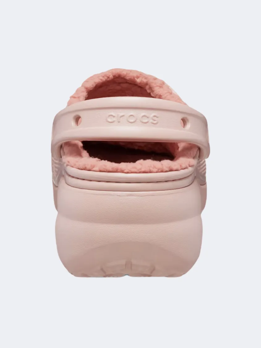 Crocs Classic Platform Lined Clog Women Lifestyle Slippers Pink Clay