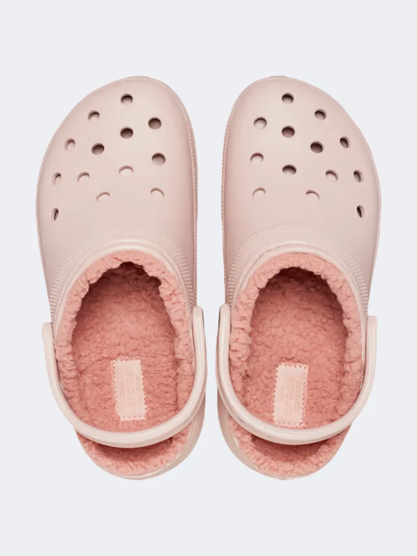 Crocs Classic Platform Lined Clog Women Lifestyle Slippers Pink Clay