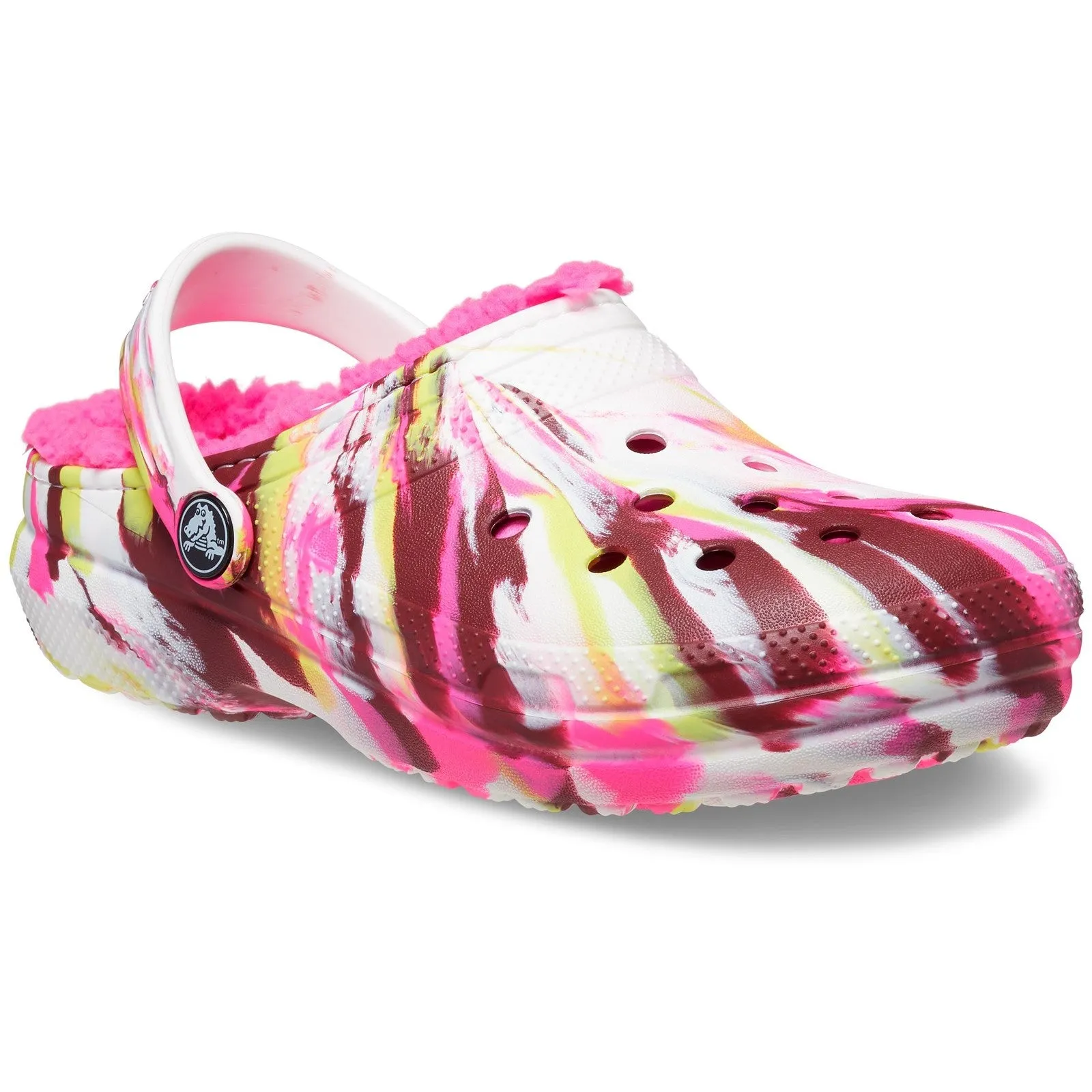 Crocs Kids Classic Lined Marbled Clog Sandals