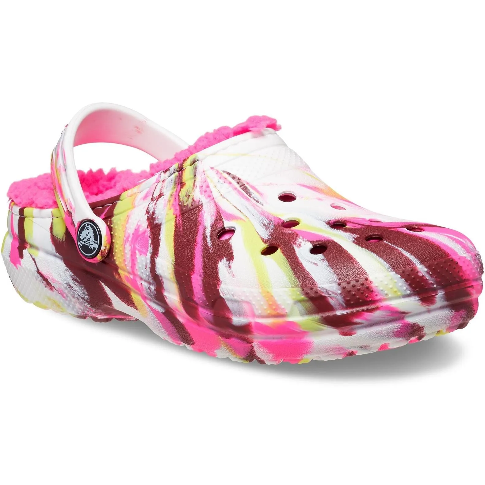 Crocs Kids Classic Lined Marbled Clog Sandals