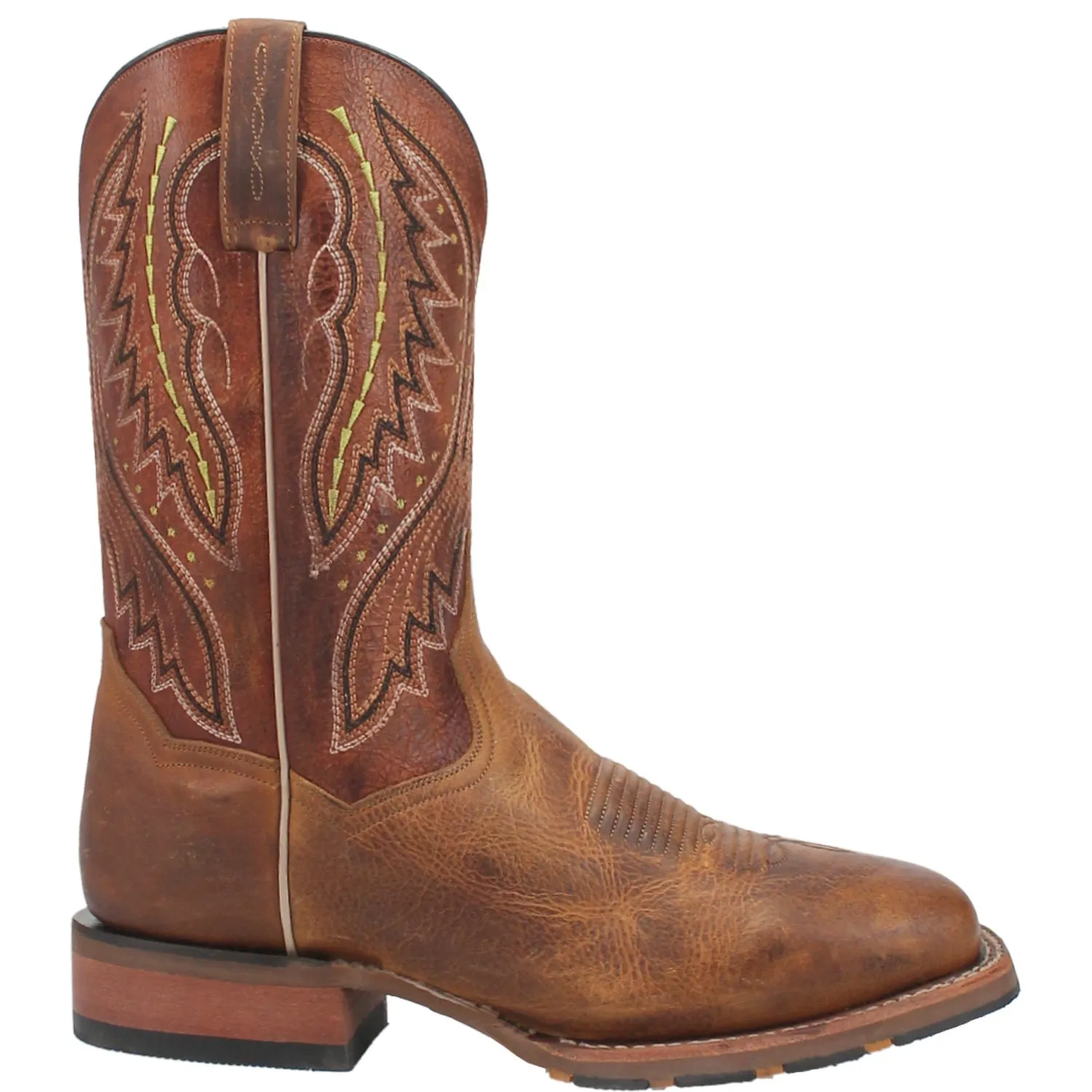 Dan Post Mens Dugan Brown Bison Leather Cowboy Boots 13 D