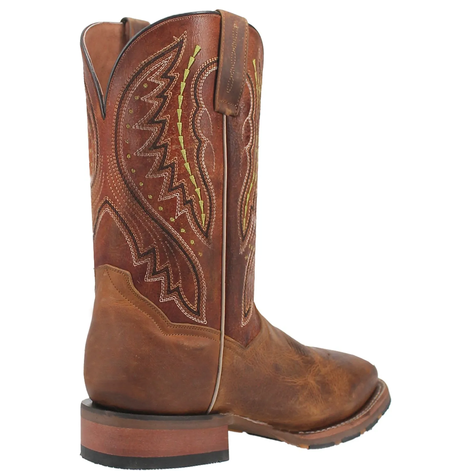 Dan Post Mens Dugan Brown Bison Leather Cowboy Boots 13 D