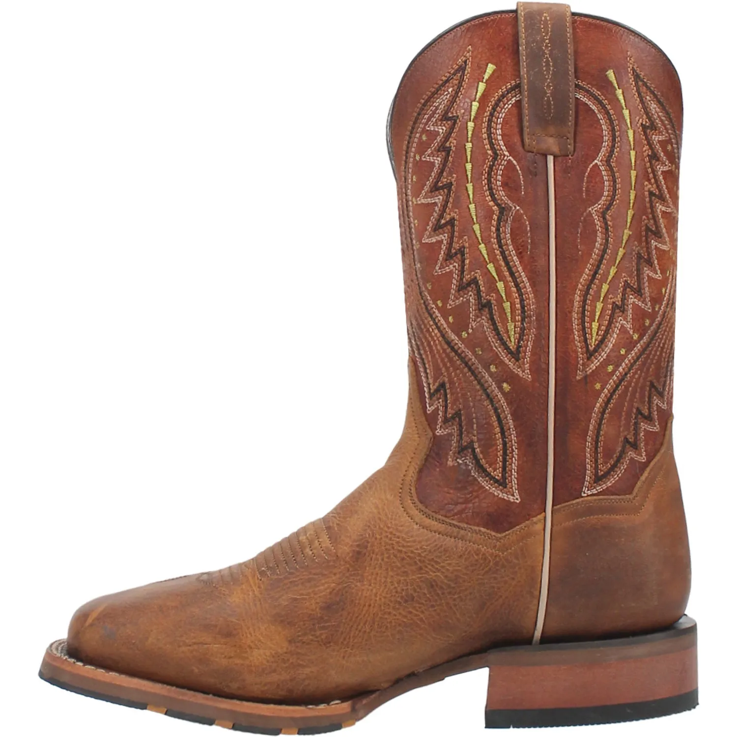 Dan Post Mens Dugan Brown Bison Leather Cowboy Boots 13 D