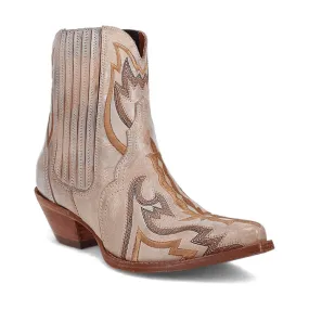 Dan Post Womens Bristolie Bone Leather Ankle Boots 7 M