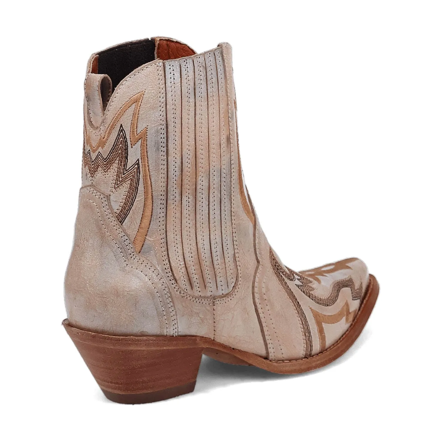 Dan Post Womens Bristolie Bone Leather Ankle Boots 7 M