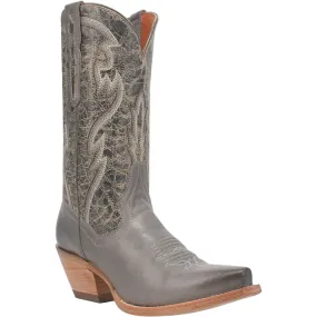 Dan Post Womens Tria Grey Leather Cowboy Boots 8 M