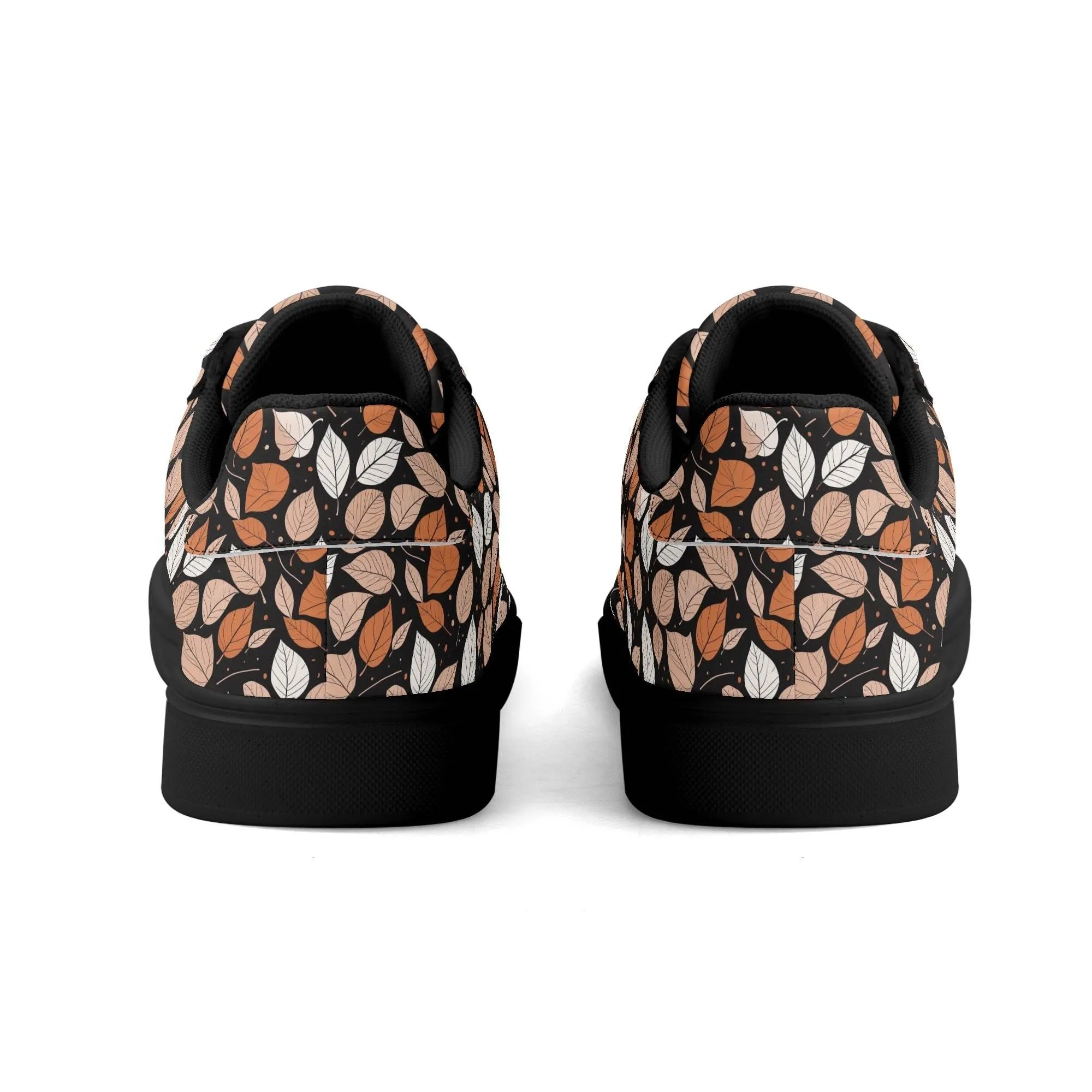 Dark leaves Adult Lightweight Brand Low Top Leather Shoes