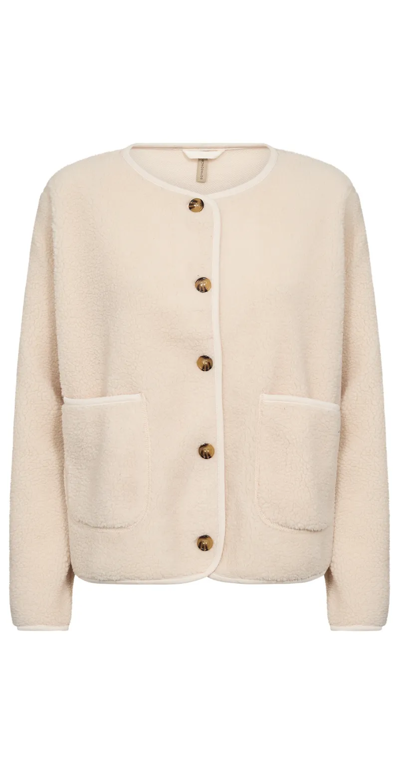 Darla teddy cardigan creme