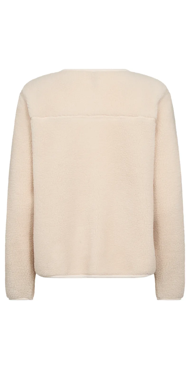 Darla teddy cardigan creme