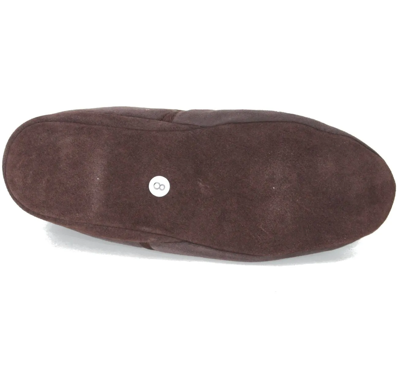 Deluxe Mens 'Noah' Sheepskin Slippers with Soft Sole - Chocolate