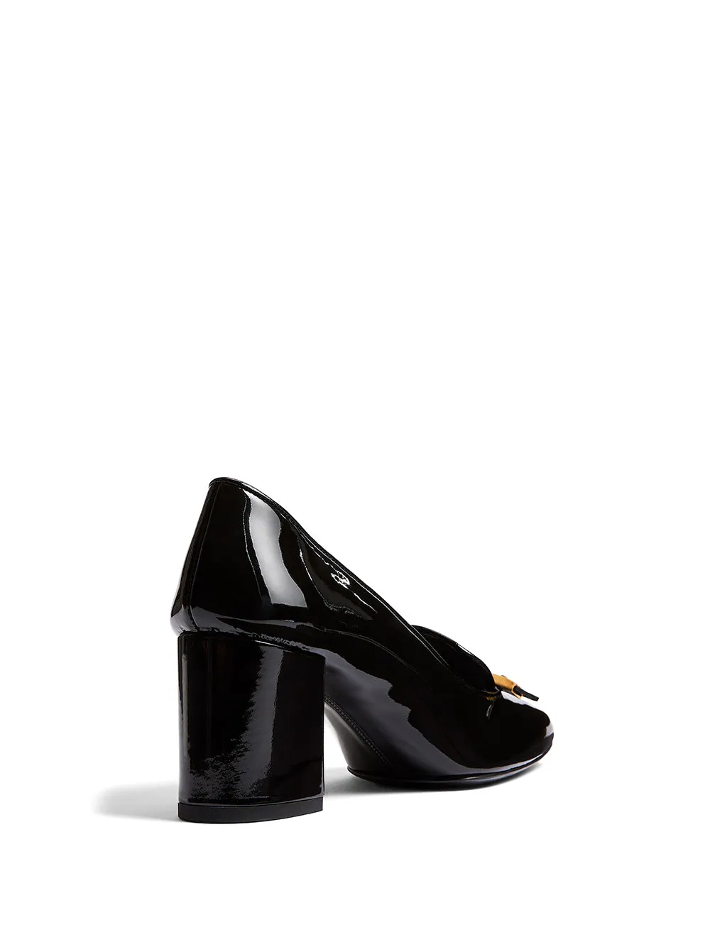 Elio Patent Leather Loafer Pumps