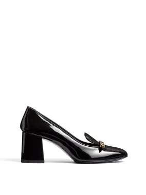 Elio Patent Leather Loafer Pumps