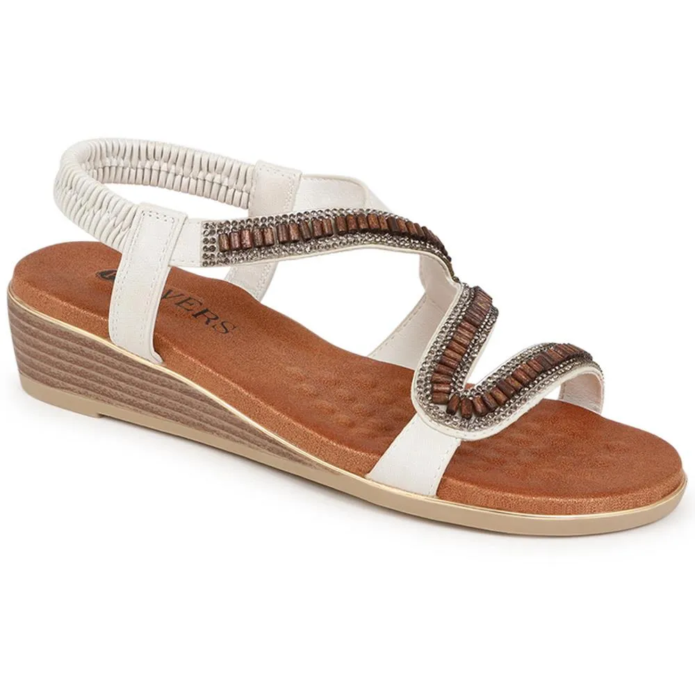 Embellished Wedge Sandals - BAIZH39069 / 325 346
