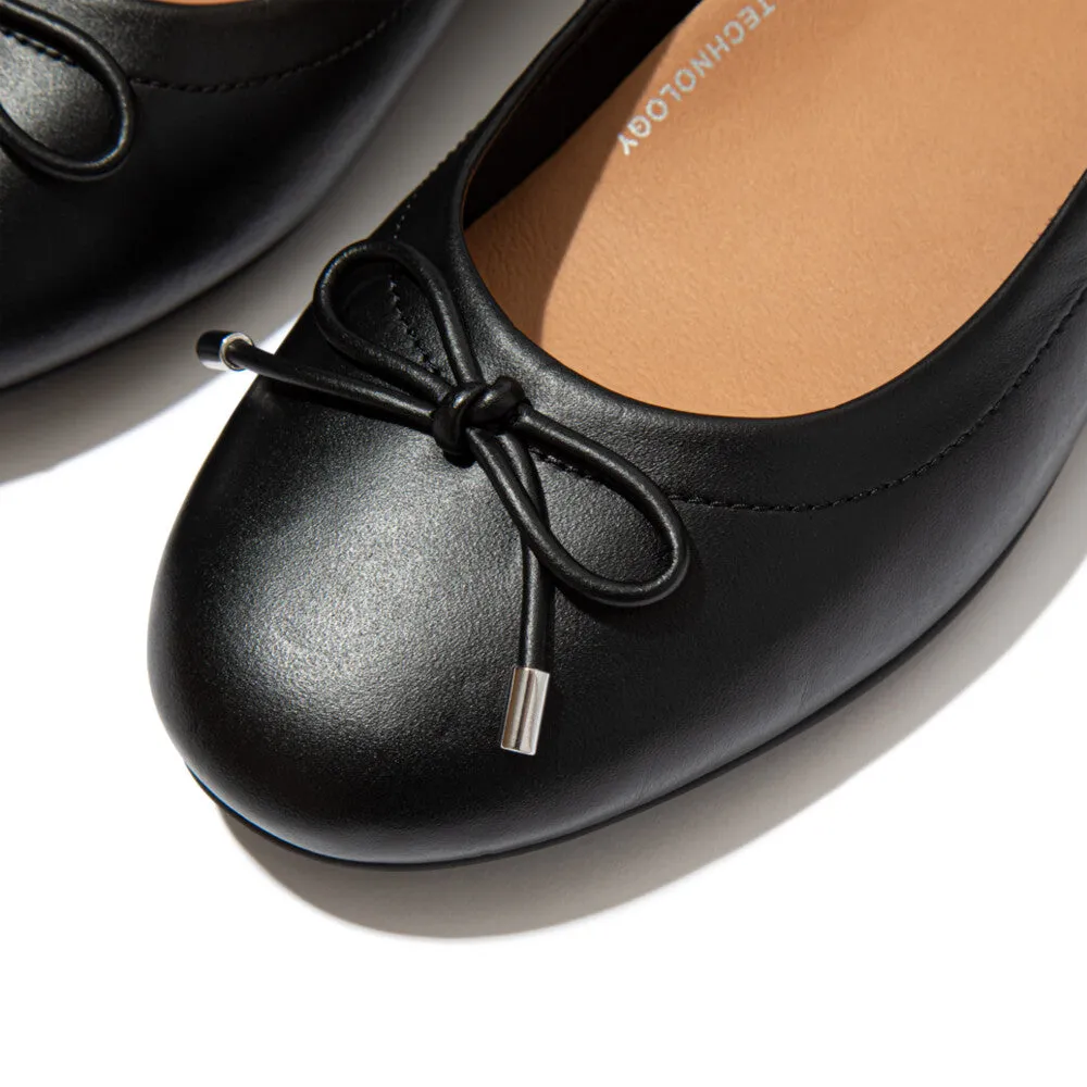 FitFlop Allegro Bow Leather Ballerinas