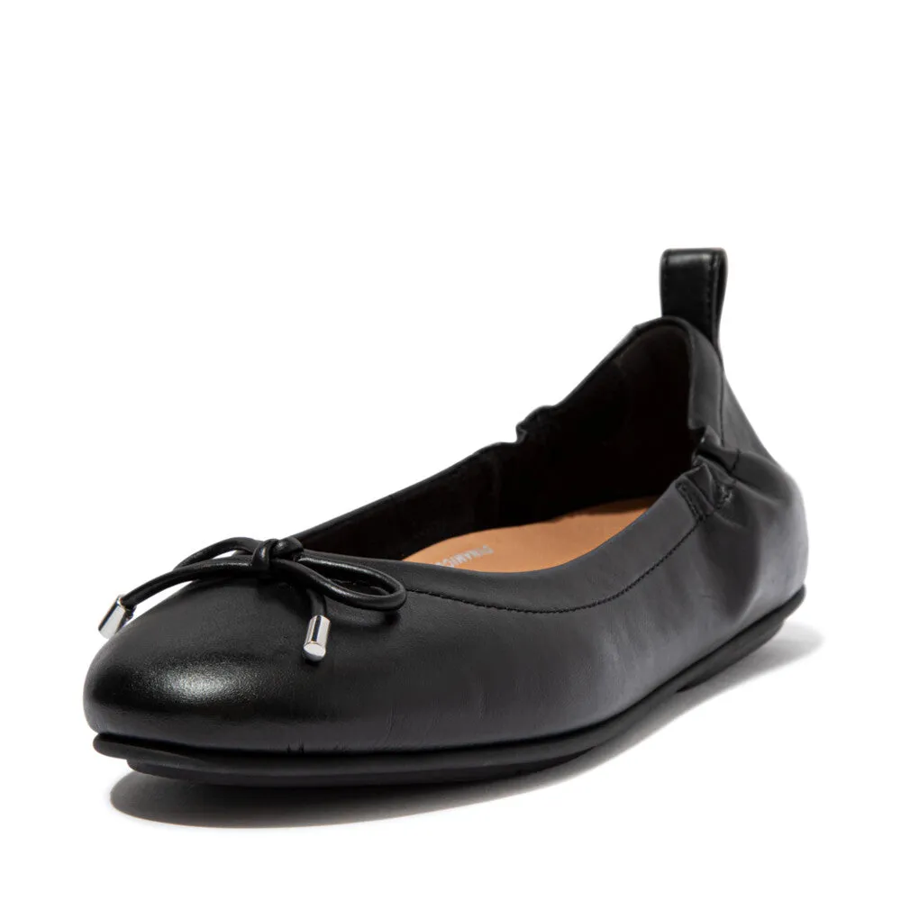 FitFlop Allegro Bow Leather Ballerinas