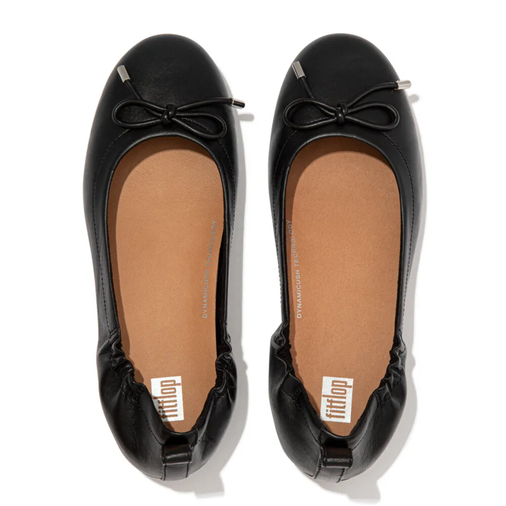 FitFlop Allegro Bow Leather Ballerinas
