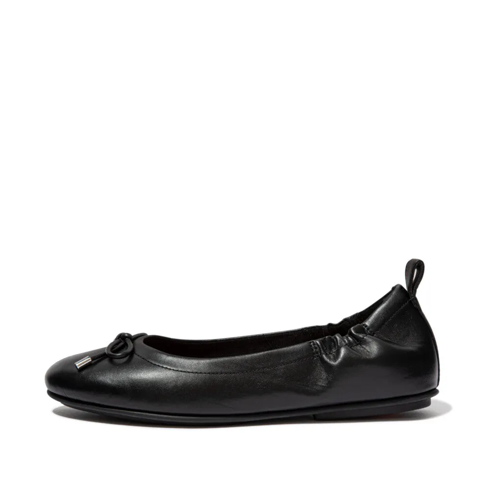 FitFlop Allegro Bow Leather Ballerinas